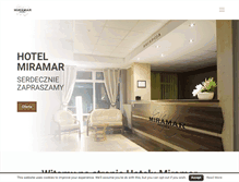 Tablet Screenshot of hotelmiramar.pl