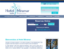 Tablet Screenshot of hotelmiramar.es